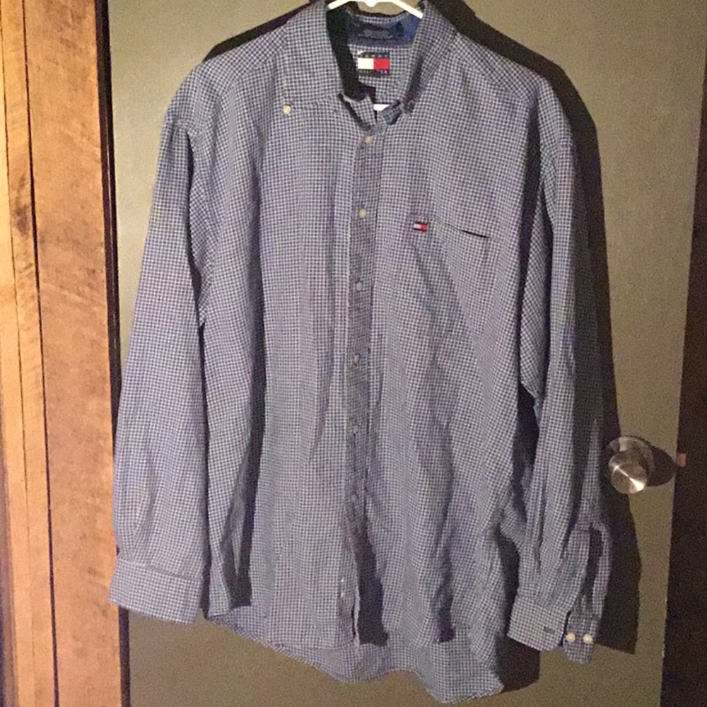 Tommy Hilfiger Long Sleeve Large Plaid Button Down